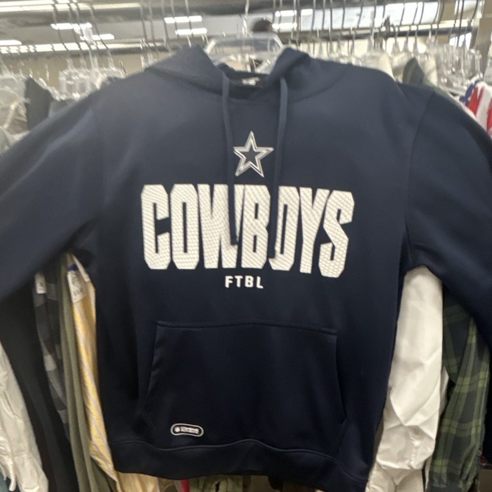 NFL Team Apparel Dallas Cowboys Navy Hoodie Size M Football NFL